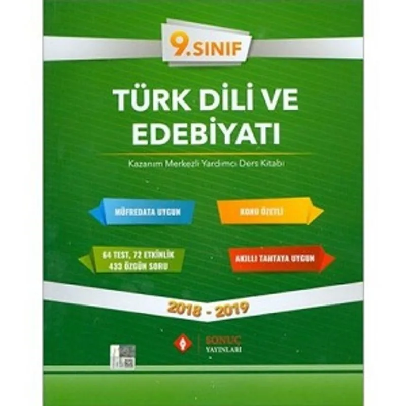 9. Sınıf Türk Dili ve Edebiyatı Ders Kitabı