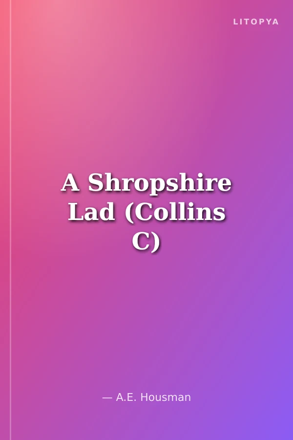 A Shropshire Lad (Collins C)