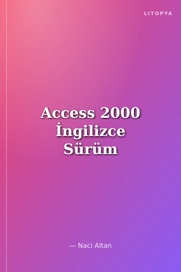 Access 2000 İngilizce Sürüm