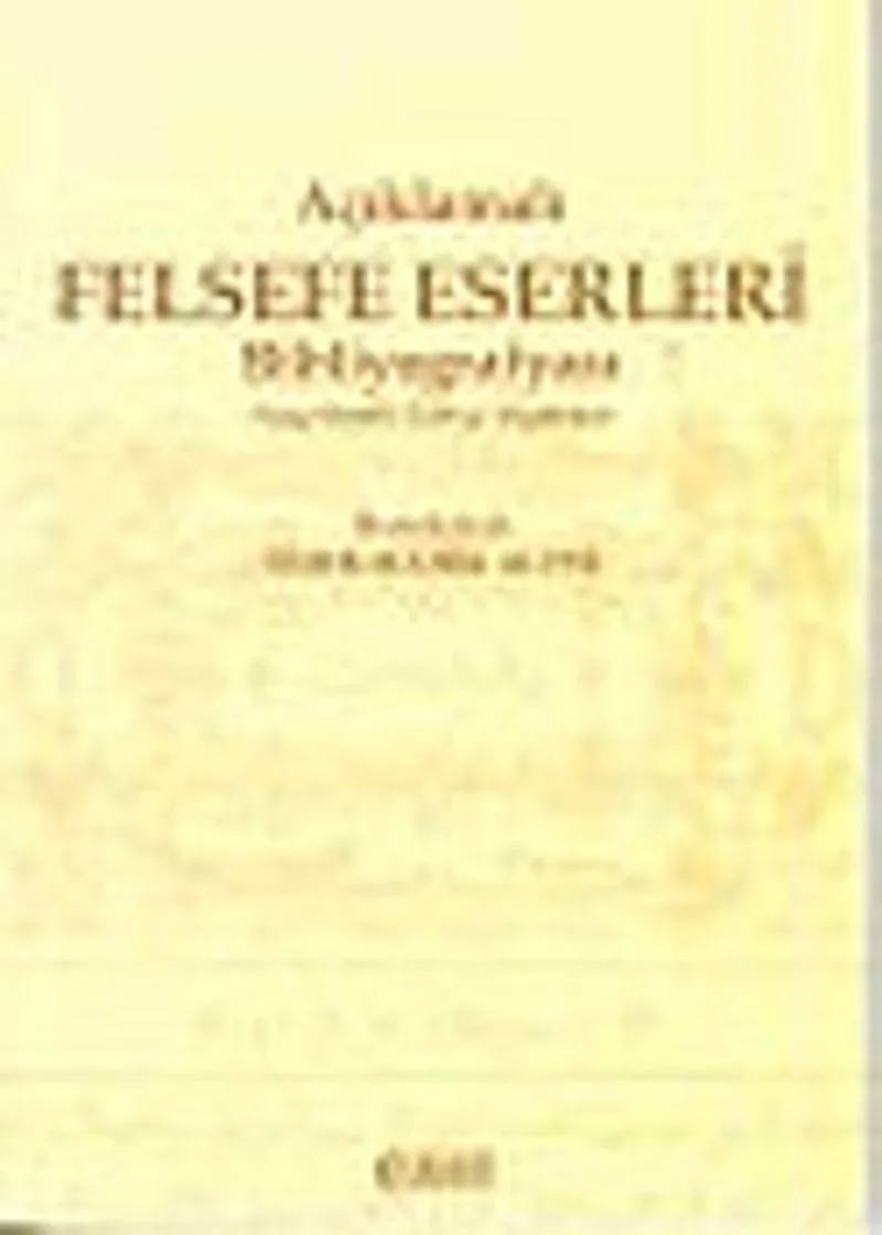 Açıklamalı Felsefe Eserleri Bibliyografyası