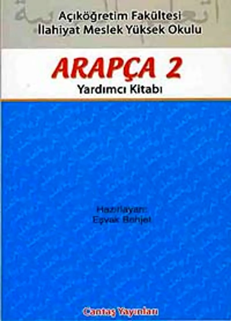 Açıköğretim İçin Arapça 2 Yardımcı