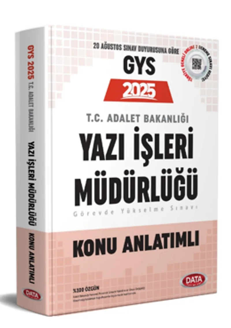 Adalet Bakanlığı Yazı İşleri Müdürlüğü GYS Hazırlık Kitabı