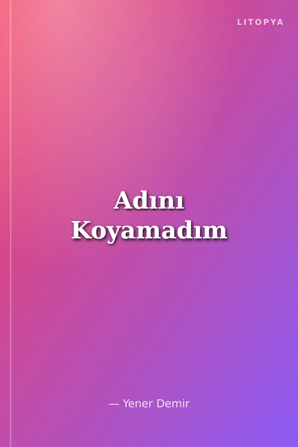 Adını Koyamadım