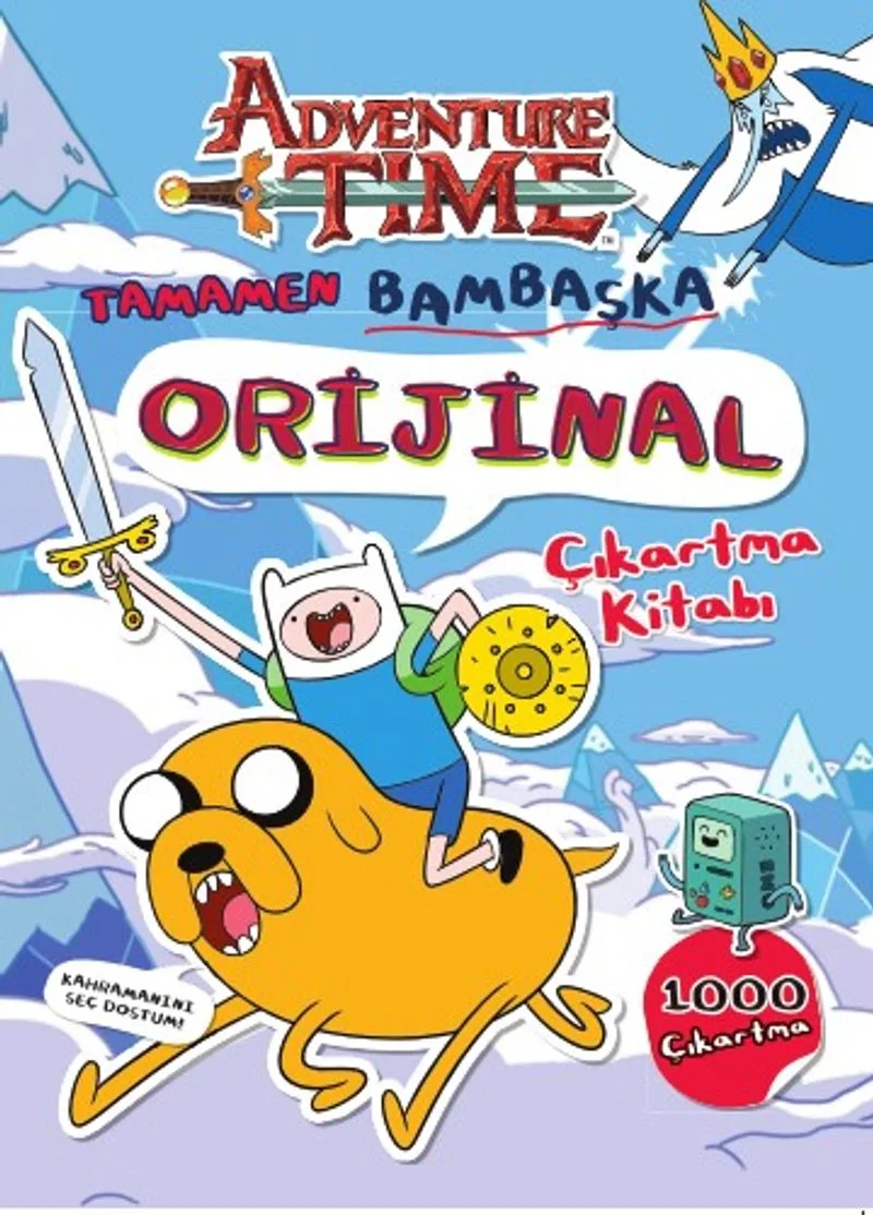 Adventure Time - Tamamen Bambaşka Orjinal Çıkartma Kitabı