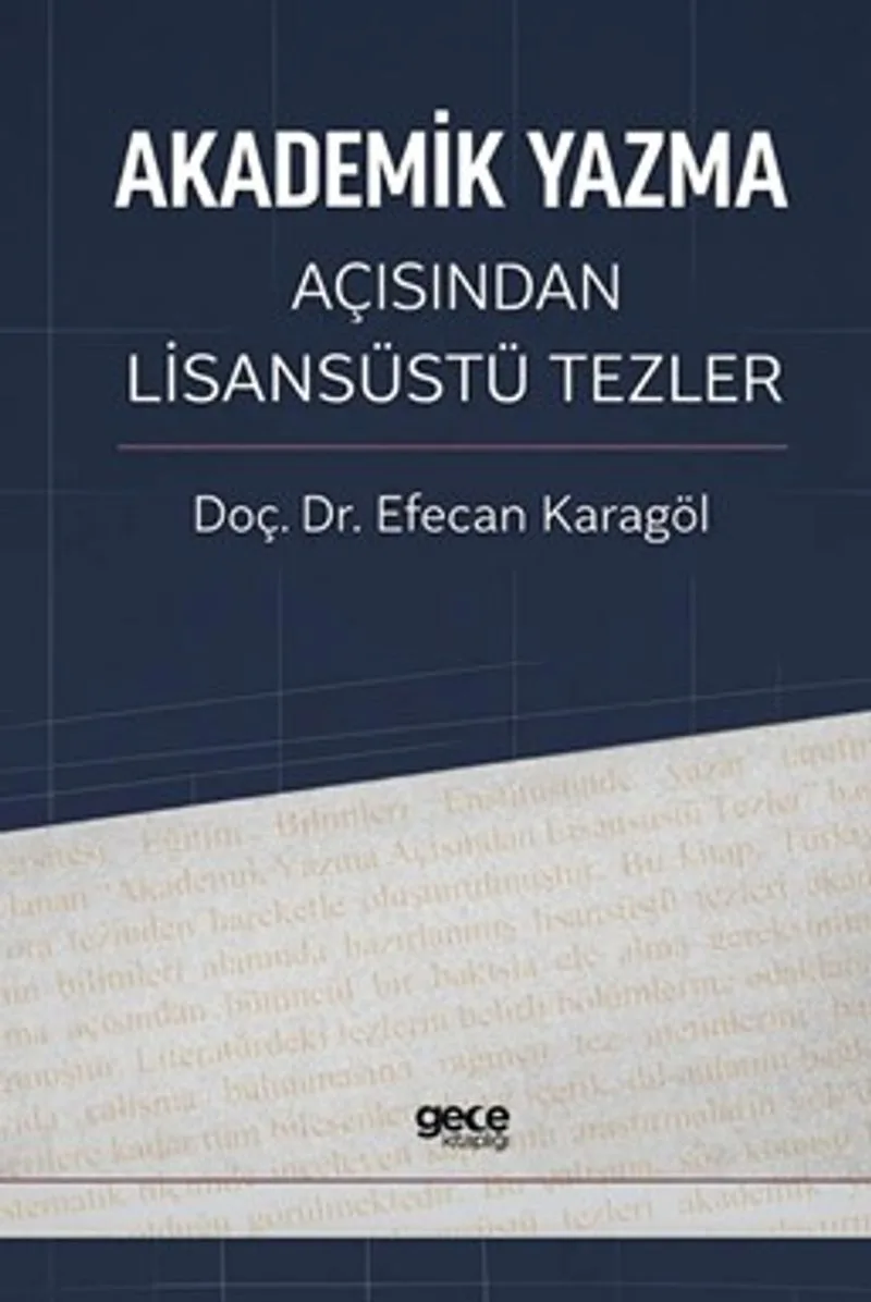 Akademik Yazma Açısından Lisansüstü Tezler