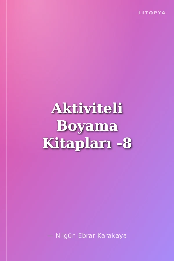 Aktiviteli Boyama Kitapları -8