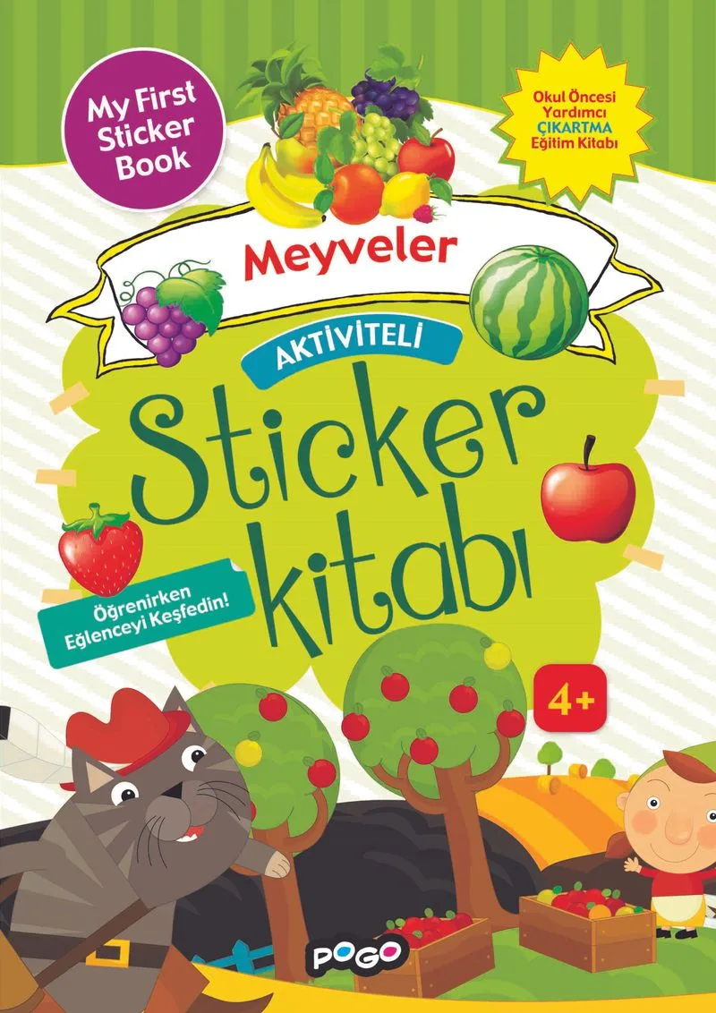 Aktiviteli Sticker Kitabı / Meyveler
