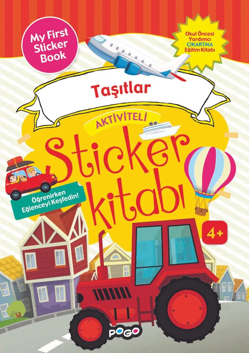 Aktiviteli Sticker Kitabı / Taşıtlar