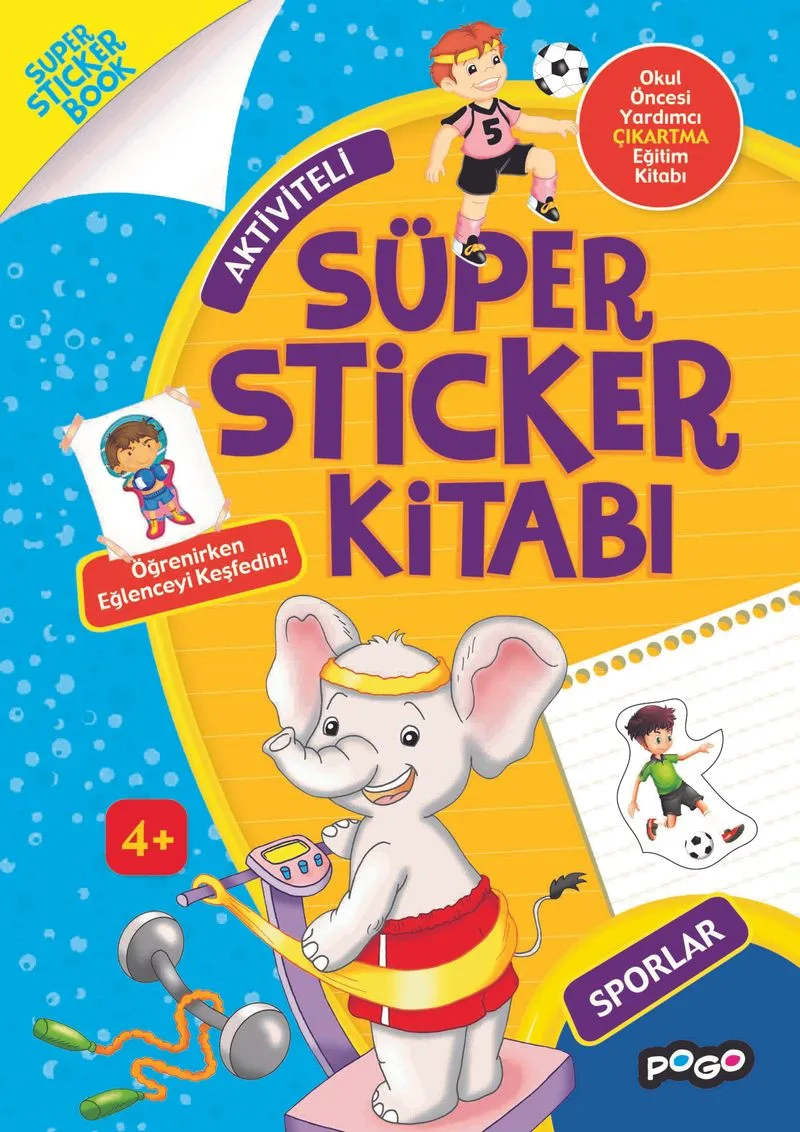 Aktiviteli Süper Sticker Kitabı / Sporlar