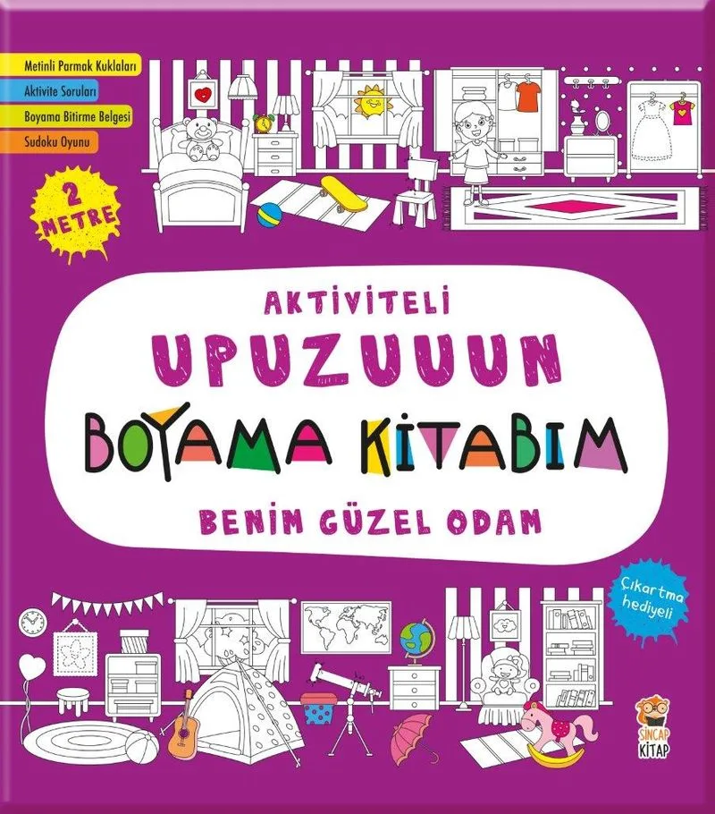 Aktiviteli Upuzuuun Boyama Kitabım / Benim Güzel Odam