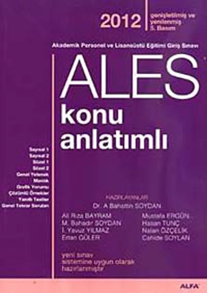 ALES Konu Anlatımlı