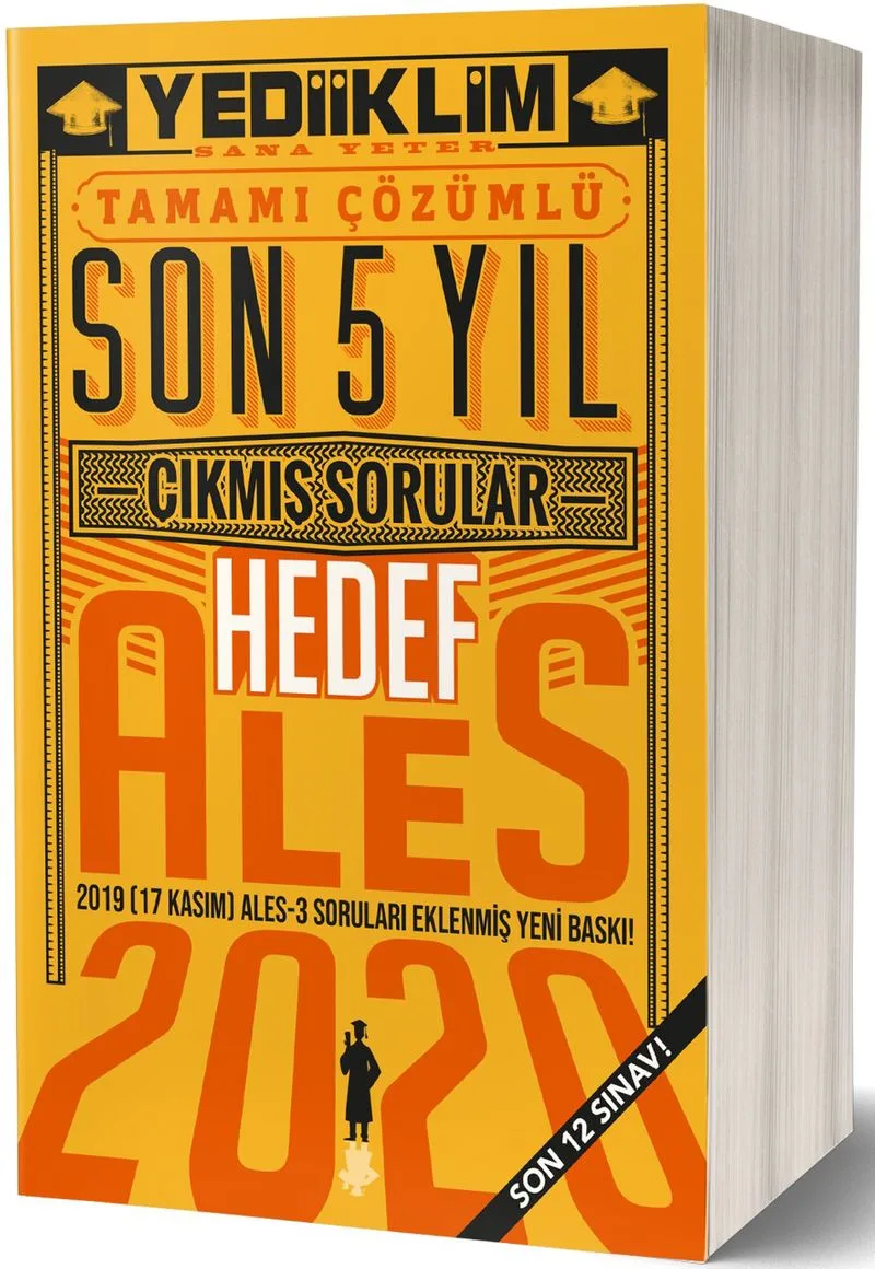 ALES Son 5 Yıl Tamamı Çözümlü Çıkmış Sorular(17 Kasım Ales-3 Dahil/Son 12 Sınav)