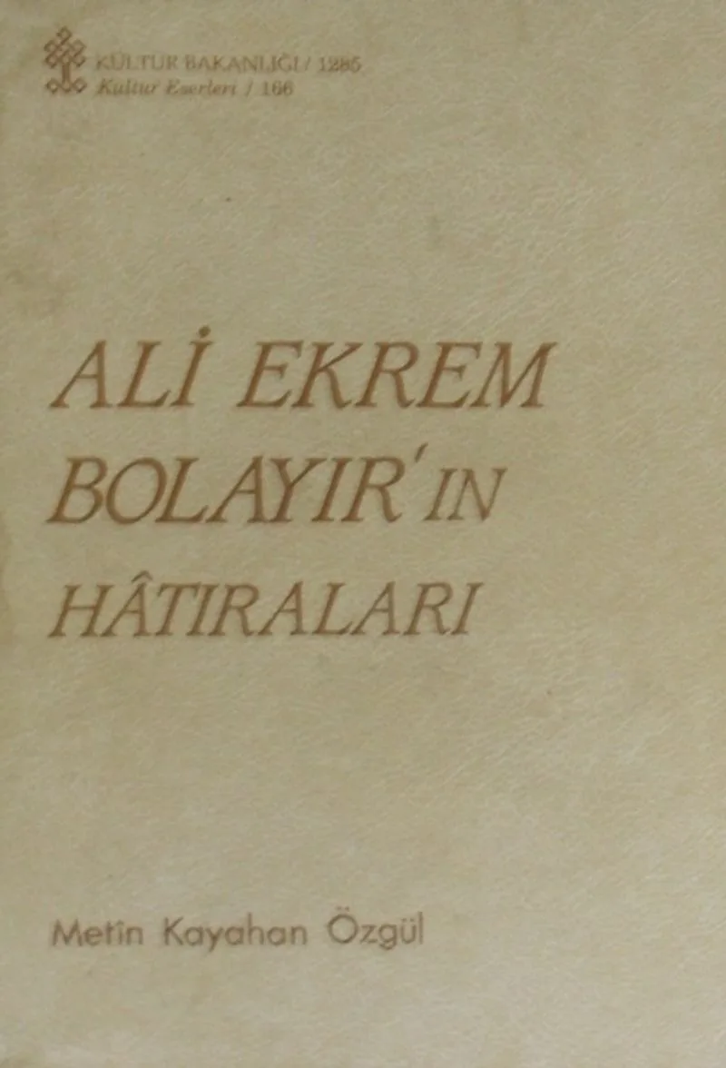 Ali Ekrem Bolayır'ın Hatıraları / 13-F-26