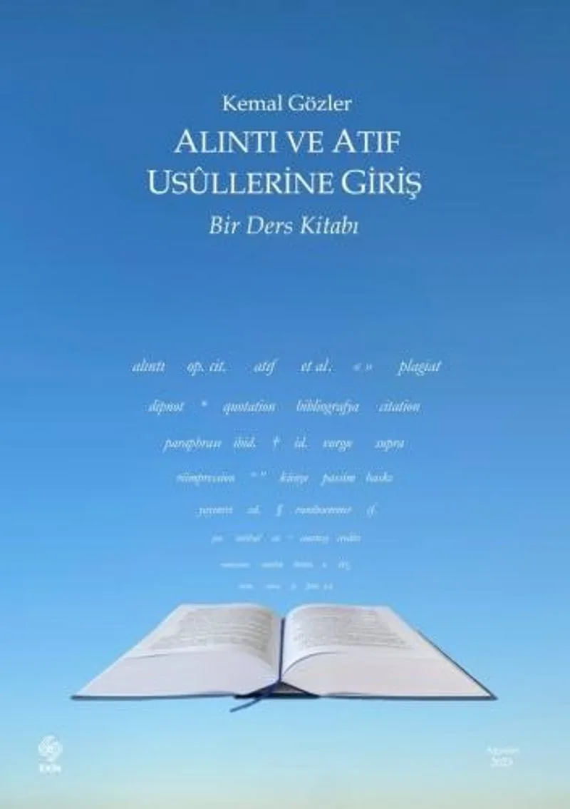 Alıntı ve Atıf Usullerine Giriş Bir Ders Kitabı