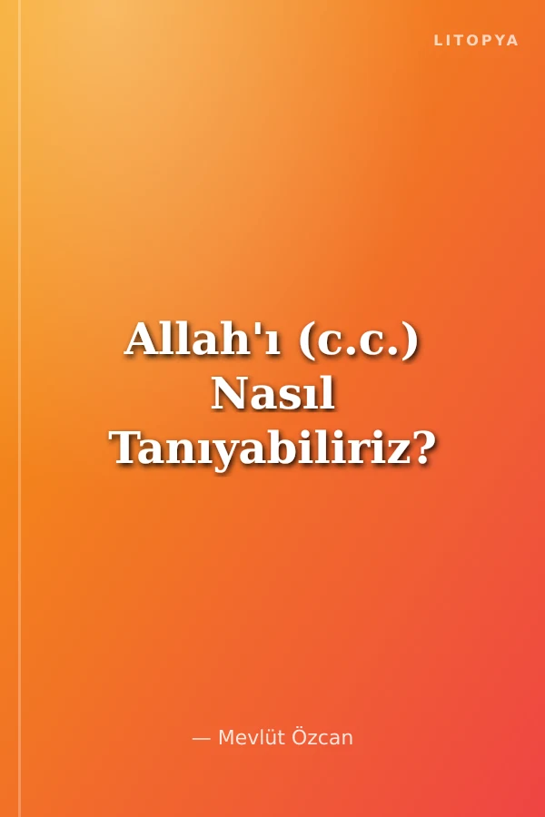 Allah'ı (c.c.) Nasıl Tanıyabiliriz?