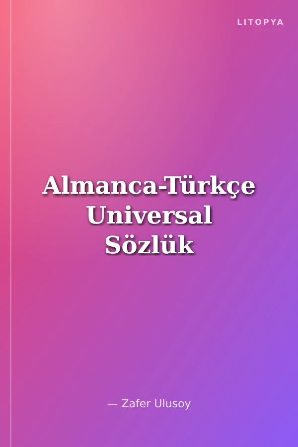 Almanca-Türkçe Universal Sözlük