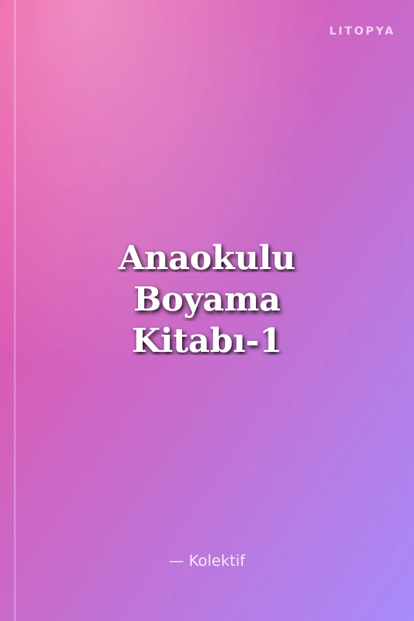 Anaokulu Boyama Kitabı-1