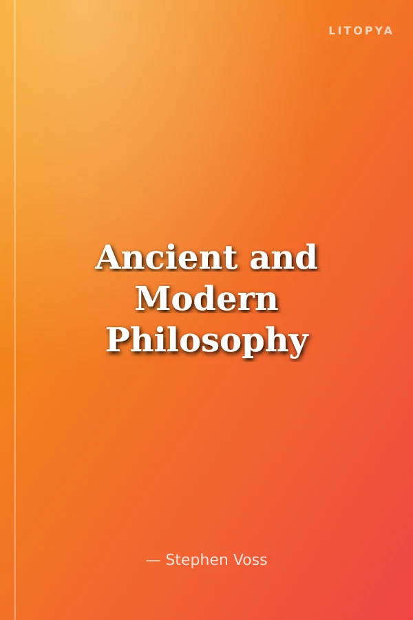 Ancient and Modern Philosophy