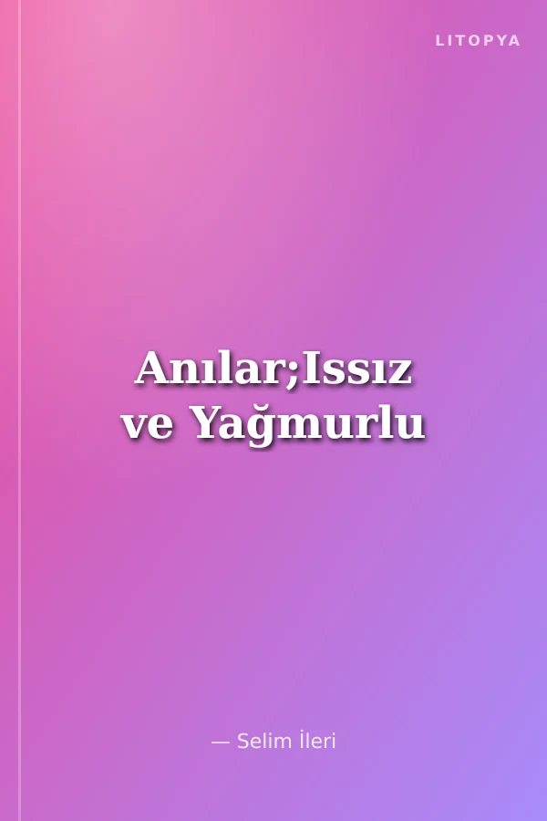Anılar;Issız ve Yağmurlu