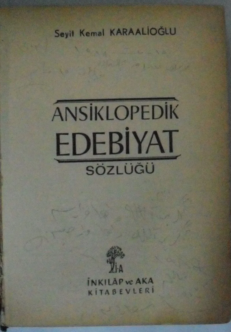 Ansiklopedik Edebiyat Sözlüğü Kod: 10-I-19