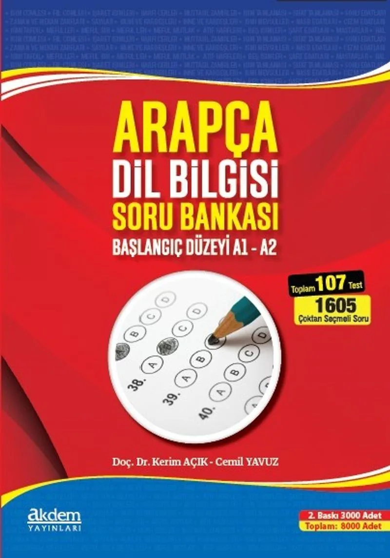Arapça Dil Bilgisi Soru Bankası Başlangıç Düzeyi A1-A2