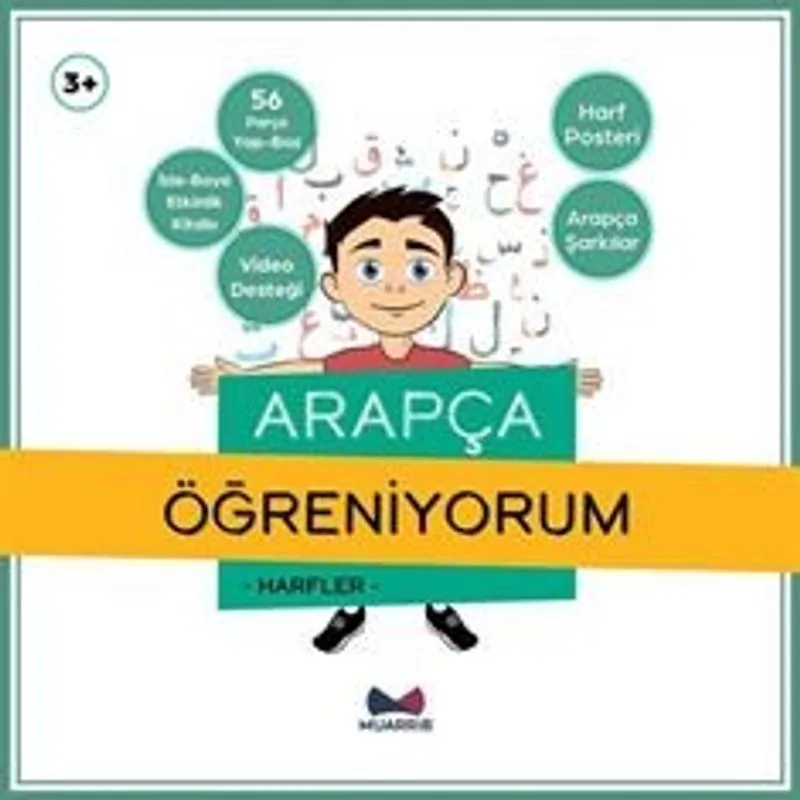 Arapça Öğreniyorum Harfler Kutusu ve Etkinlik Kitabı Set (3+ Yaş)