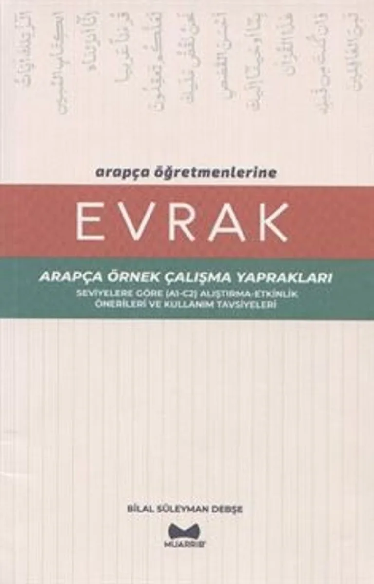 Arapça Öğretmenlerine Evrak Arapça Örnek Çalışma Yaprakları