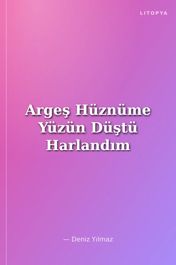 Argeş Hüznüme Yüzün Düştü Harlandım