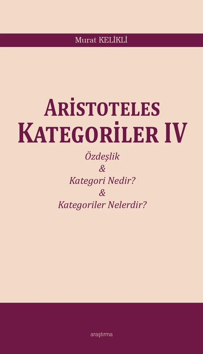 Aristoteles Kategoriler IV