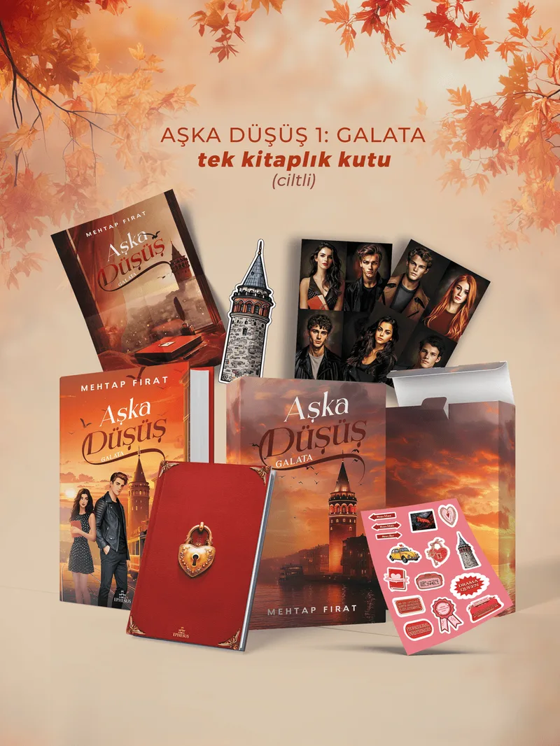 Aşka Düşüş 1: Galata - Tek Kitaplık Kutu (Ciltli)