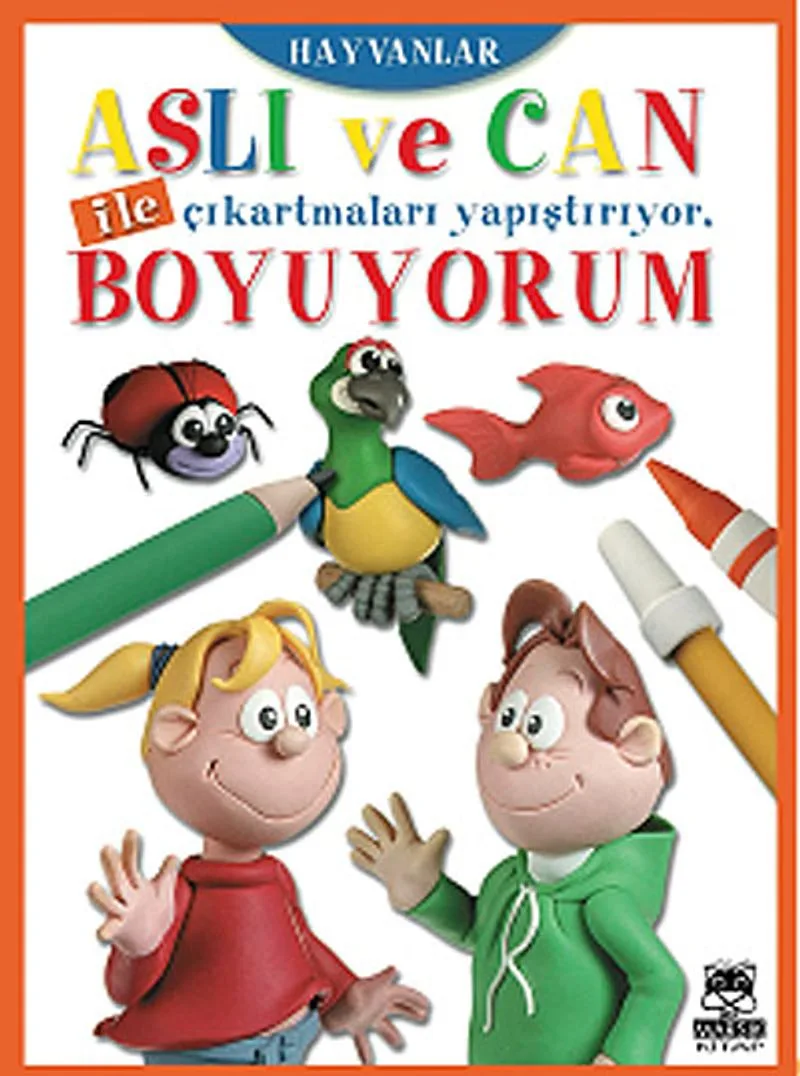 Aslı ve Can ile Çıkartmaları Yapıştırıyor, Boyuyorum - Hayvanlar