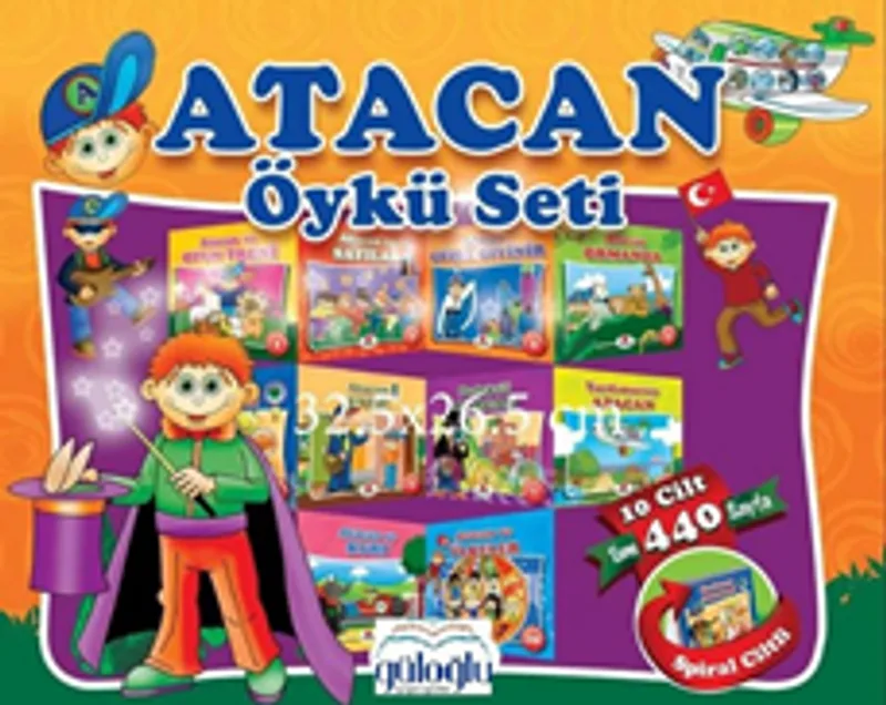 Atacan Öykü Seti ( 10 Kitap, Spiral Ciltli, Çantalı )