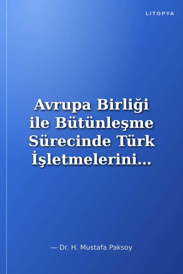 Avrupa Birliği ile Bütünleşme Sürecinde Türk İşletmelerinin Yönetim Sorunları ve Çözüm Yolları