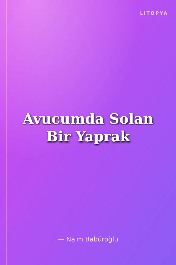 Avucumda Solan Bir Yaprak