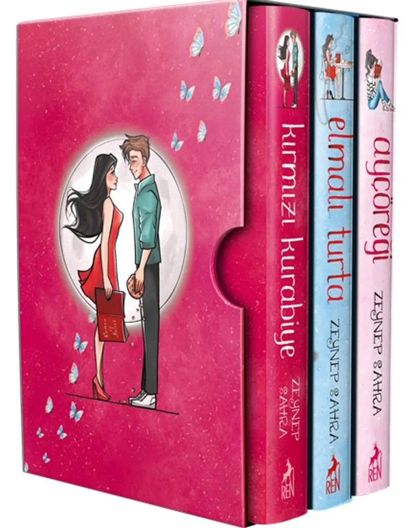 Ayçöreği - Elmalı Turta - Kırmızı Kurabiye (3 Kitap Set) (Ciltli)