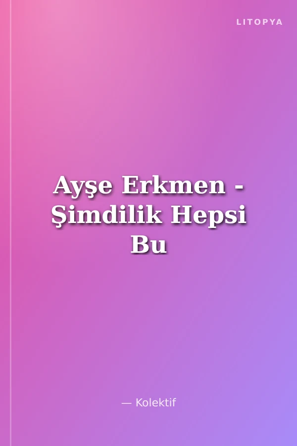 Ayşe Erkmen - Şimdilik Hepsi Bu