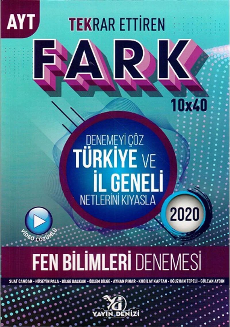 AYT Fen Bilimleri Fark Tekrar Ettiren 10x40 Denemesi
