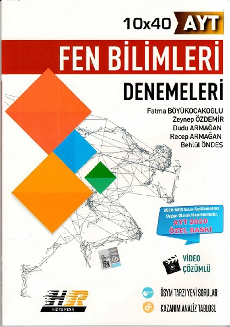 AYT Fen Bilimleri Özel Baskı 10x40 Denemeleri