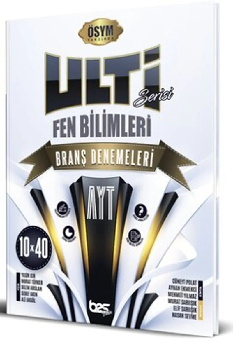 AYT Fen Bilimleri Ulti Serisi 10 x 40 Branş Denemeleri