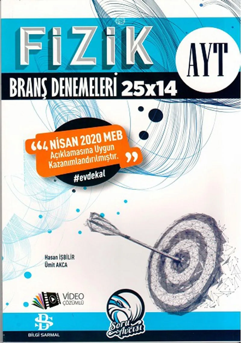 AYT Fizik 25 x 14 Evdekal Özel Branş Denemeleri