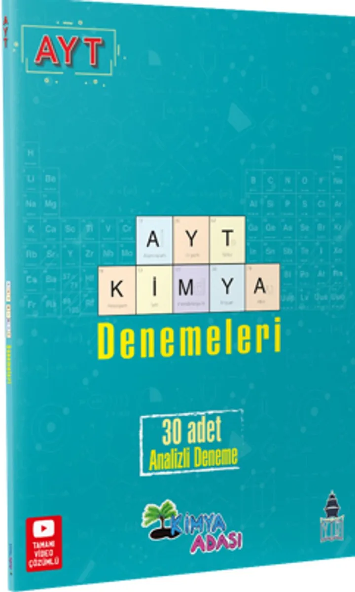 AYT kimya Denemeleri 30 Adet Analizli Deneme / Kimya Adası