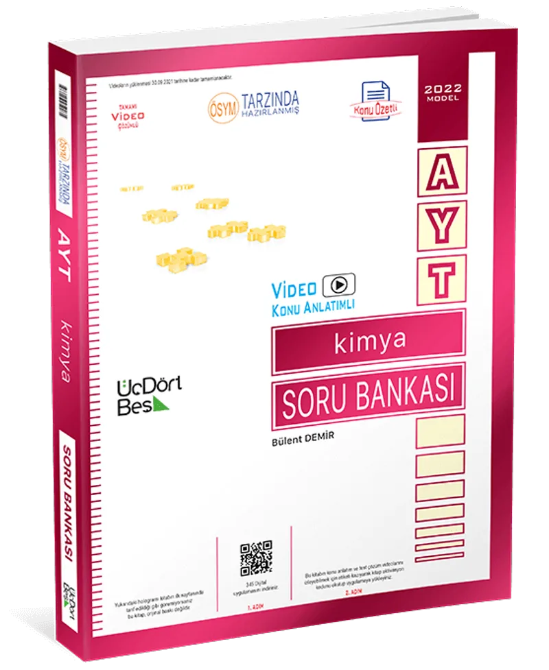 AYT Kimya Konu Özetli Video Çözümlü Soru Bankası