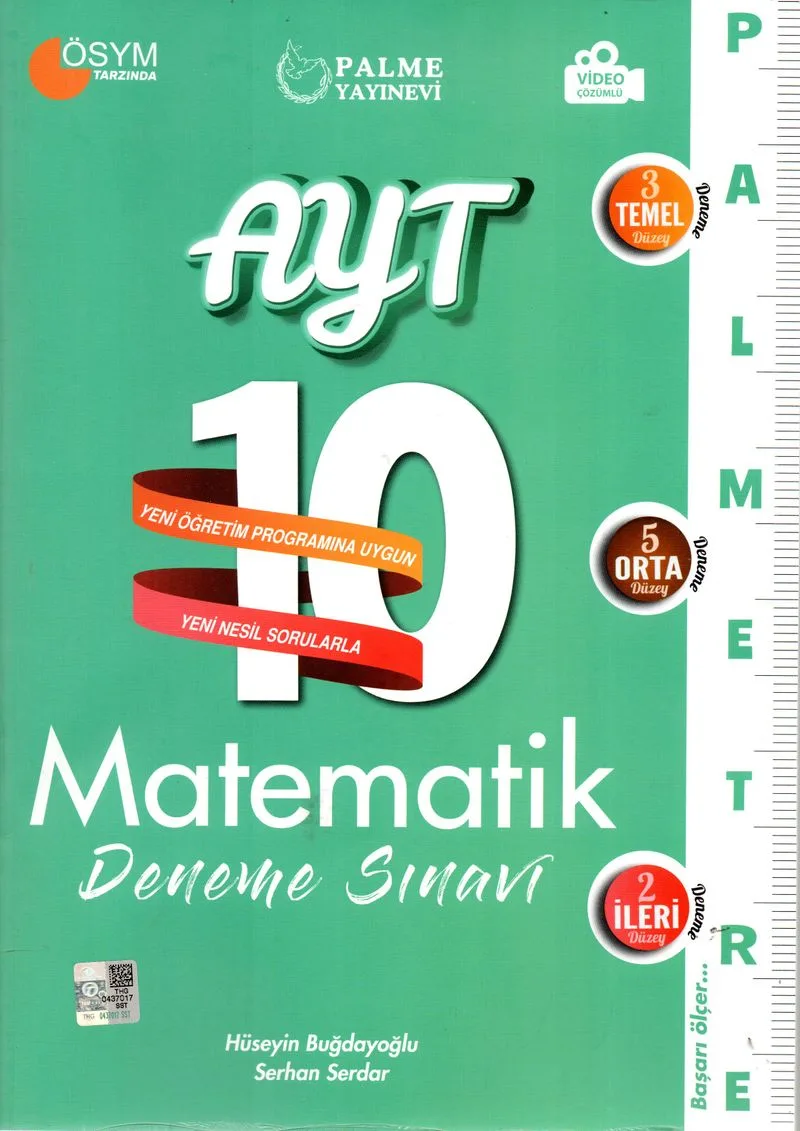 AYT Matematik Palmetre 10'lu Deneme Sınavı