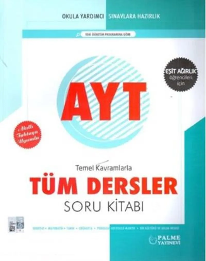 AYT Tüm Dersler Soru Kitabı Eşit Ağırlık