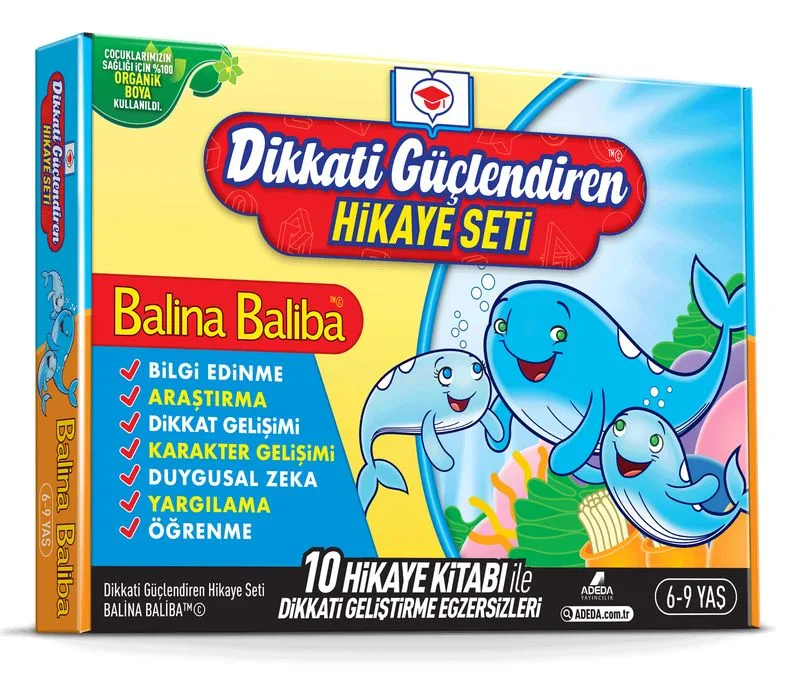Balina Baliba ile Dikkatimizi Güçlendirelim (10 Kitap Takım)