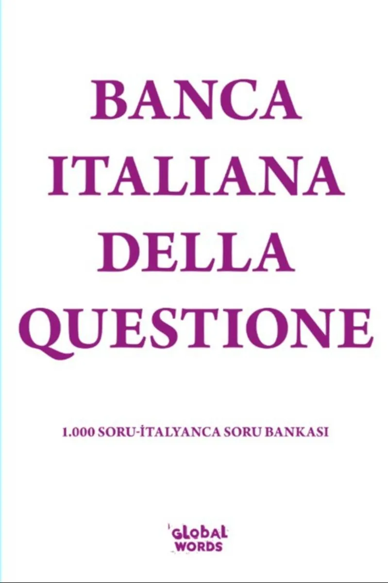 Banca Italiana Della Questione 1.000 Soru İtalyanca Soru Bankası