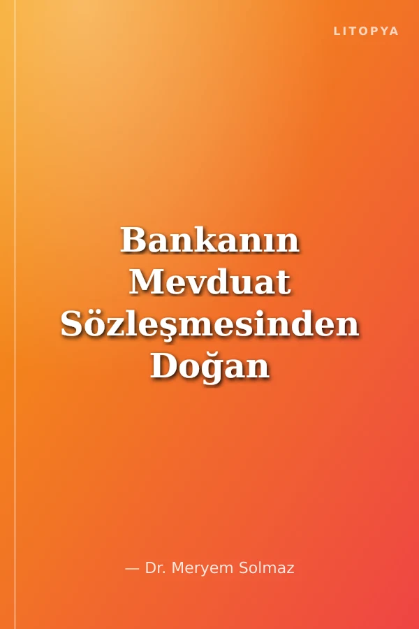 Bankanın Mevduat Sözleşmesinden Doğan Hukuki Sorumluluğu