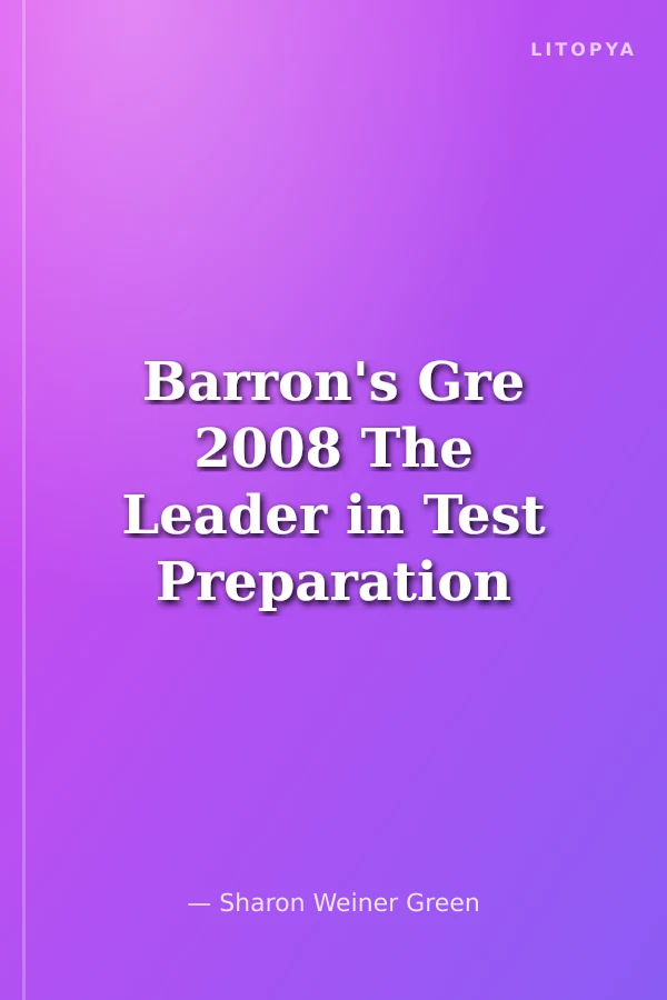 Barron's Gre 2008 The Leader in Test Preparation (Cd İlaveli)