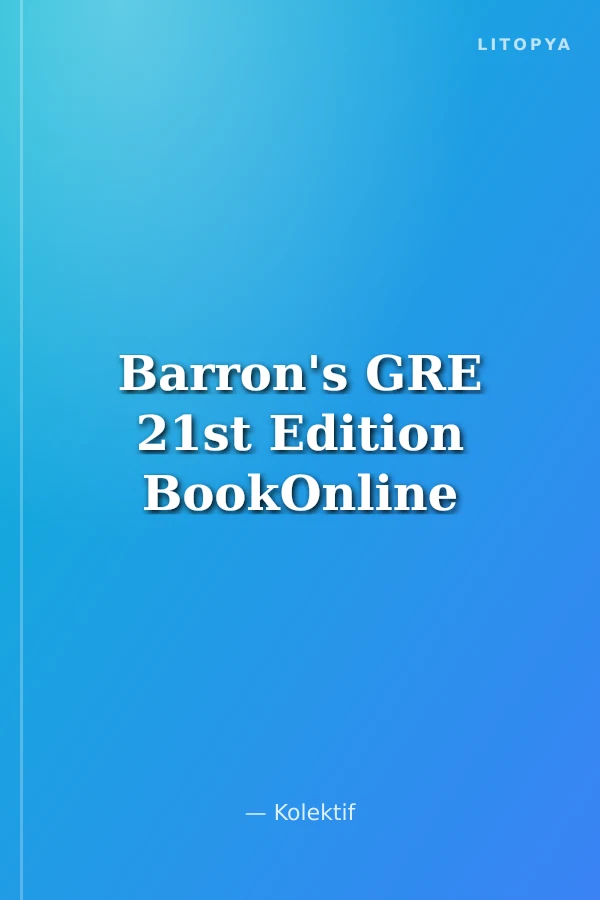 Barron's GRE 21st Edition BookOnline