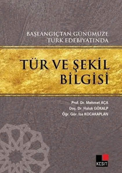 Başlangıçtan günümüze Türk edebiyatında tür ve şekil bilgisi